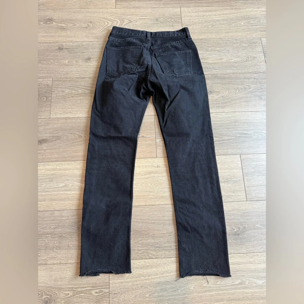 ADOLDE Cherie High Rise Straight Jean in Black 27 - Picture 12 of 12